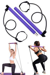 Portable Pilates Studio Jimnastik Egzersiz Çubuğu Pilates Direnç Lastiği ürün fotoğrafı