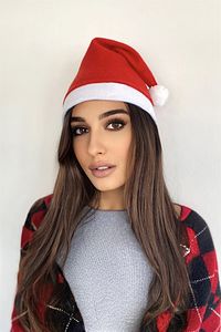 Noel Baba Yılbaşı Şapkası %100 Polar Yıkanabilir Parti Şapkası ürün fotoğrafı
