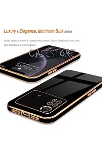 Xiaomi Poco X4 Pro 5g Uyumlu Kılıf Kamera Korumalı Parlak Gold Kenarlı Yumuşak Silikon Kapak ürün fotoğrafı