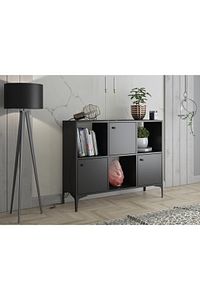 Orbit Premium 3 Kapaklı Metal Ayaklı Çok Amaçlı Dolap Konsol - Siyah / Siyah ürün fotoğrafı