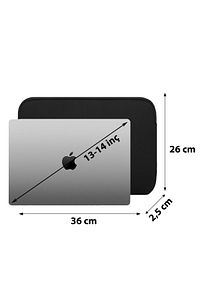 Macbook Air Ve Ultrabook 13 -13.3 - 14 Inç Uyumlu Su Geçirmez Kumaş Ve Fermuar Özellikli Kılıf ürün fotoğrafı
