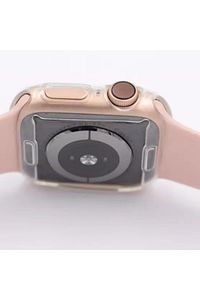 Apple Watch 1 2-3 Serisi ( 44mm ) 360 Tam Koruma Şeffaf Silikon Kılıf Premium Model ürün fotoğrafı