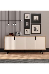 Latina Modern Konsol 180 Cm Safir Meşe - Beyaz ürün fotoğrafı