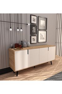 Latina Modern Konsol 180 Cm Safir Meşe - Beyaz ürün fotoğrafı