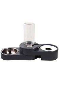 Köşeli Ayarlanabilir Hazneli Çelik Taslı Kedi-köpek Mama Ve Su Kabı Seti 1000ml ürün fotoğrafı