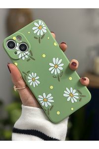 Iphone 14 Plus Ve 15 Plus Uyumlu Papatya Desenli Lansman Içi Kadife Aa Kalite ürün fotoğrafı