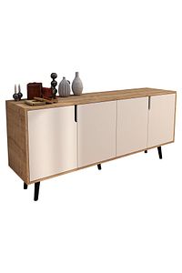 Latina Modern Konsol 180 Cm Safir Meşe - Beyaz ürün fotoğrafı
