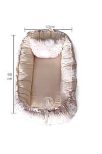 Baby Nest Lüx Tasarım Ortopedikjaju-babynest Bebek Yatağı Anne Yanı Bebek Yatağı ürün fotoğrafı