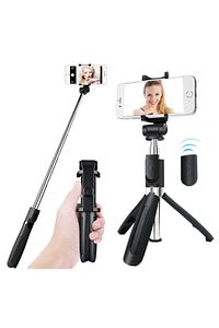 Tüm Telefonlara Uyumlu Uzaktan Kumandalı 2'si 1 Arada Tasarım Tripod Selfie Çubuğu ürün fotoğrafı
