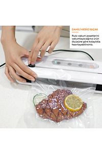Otomatik Ev Tipi Vakum Makinesi Ve Poşet Kesmeli ürün fotoğrafı