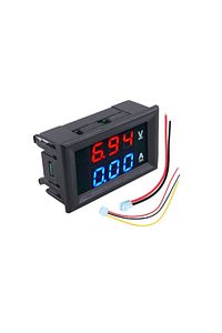 Dijital Dual Voltmetre Ampermetre Volt Akım Ölçer Dc 0-100v 10a dual-voltmetre-ampermetre ürün fotoğrafı