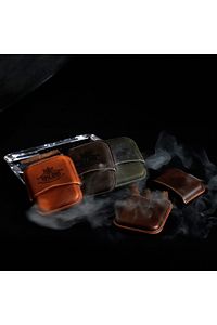 Hakiki Deri Hava Ve Aroma Sızdırmaz Toscano Toscanello Puro Kılıfı - Kestane ürün fotoğrafı