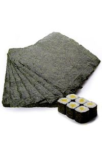 Organik Sushi Nori Suşi Deniz Yosunu - 10 Yaprak ürün fotoğrafı