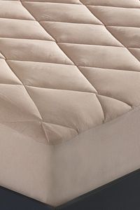 Soft Touch Yatak Koruyucu Uyku Pedi Fitted Bej ürün fotoğrafı