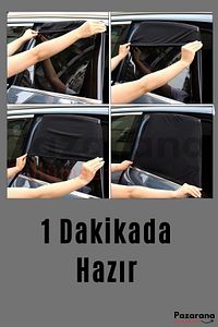 2 Adet Araba Araç Oto Yan Cam Güneşlik Örtü Perde Kılıf Güneşliği Araba Araç Arka Yan Cam ürün fotoğrafı