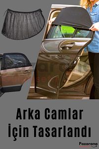 2 Adet Araba Araç Oto Yan Cam Güneşlik Örtü Perde Kılıf Güneşliği Araba Araç Arka Yan Cam ürün fotoğrafı