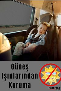 2 Adet Araba Araç Oto Yan Cam Güneşlik Örtü Perde Kılıf Güneşliği Araba Araç Arka Yan Cam ürün fotoğrafı