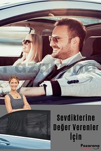 2 Adet Araba Araç Oto Yan Cam Güneşlik Örtü Perde Kılıf Güneşliği Araba Araç Arka Yan Cam ürün fotoğrafı