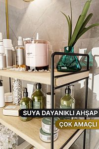 Mutfak Rafı Masaüstü Düzenleyici Organizer Banyo Rafı Çok Amaçlı Düzenleyici Tezgah Üstü Raf ürün fotoğrafı