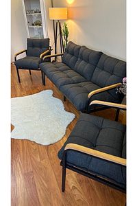 Modern Avcılar Balkon, Bahçe, Cafe - Metal Kanepe Koltuk Takımı - 3+1+1 ürün fotoğrafı