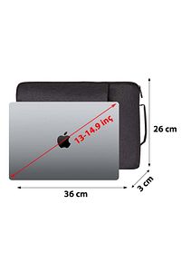 Füme Unisex 13-14-15.6 Inç Uyumlu Macbook Kılıf Notebook Laptop Çantası ürün fotoğrafı