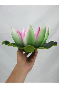 2023 Model 4'lü Dış Mekan Güneş Enerjili Havuz Gölet Bahçe Şelale Süsleme Için Nilüfer Lotus Çiçeği ürün fotoğrafı