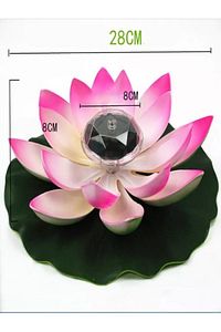 2024 Model Dış Mekan Güneş Enerjili Havuz Gölet Bahçe Süsleme Için Dekoratif Nilüfer Lotus Çiçeği ürün fotoğrafı
