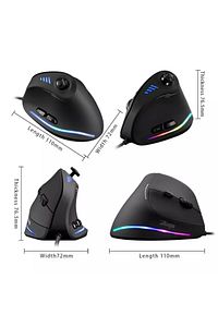 C-18 Oyuncu Dikey Ergonomik Mouse 10000dpı Sarjlı ürün fotoğrafı
