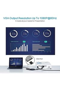 Type-c Hdmi Vga Usb 3.0 Type 4in1 Video Dönüştürücü Veri Aktarım Usb Adaptör Notebook Macbook Uyumlu ürün fotoğrafı