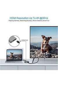 Type-c Hdmi Vga Usb 3.0 Type 4in1 Video Dönüştürücü Veri Aktarım Usb Adaptör Notebook Macbook Uyumlu ürün fotoğrafı