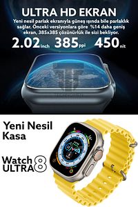 Dt 8 Ultra Plus 2.02 Inç Akıllı Saat Premium 2023 Son Sürüm Smart Watch 49 Mm Watchultra ürün fotoğrafı