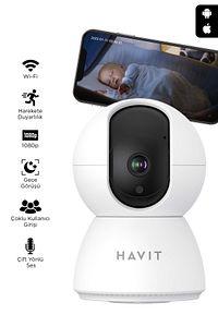 Ipc20 Smart 360° 1080p Gece Görüşlü Ip Kamera ( Türkiye Garantili) Kablosuz Wifi Ev Kamerası ürün fotoğrafı