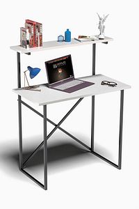 75 Cm Çalışma Masası Raf Kitaplık Çok Amaçlı Ofis Masa Beyaz 45 Cm Modern Beyaz Suntalam 90 Cm 75 X ürün fotoğrafı