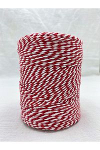 Kırmızı Beyaz Paket Ipi Pamuk Marteniçka Ipi (2-3MM-200GR-200M) ürün fotoğrafı