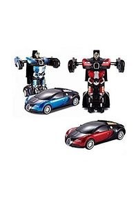 Robot Çek Bırak Araba 1:32 Kendinden Robota Dönüşebilen Araba - Çek Bırak Robota Dönüşen Araba ürün fotoğrafı
