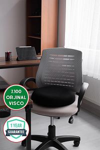 Visco Oturma Simid'i Visco Oturma Minderi Visco Ofis Koltuk Minderi Siyah/bordo ürün fotoğrafı