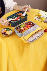 Bento Lunch Box Ofis-okul Için Yeni Nesil Sefer Tası -çorba Kaseli Model-paslanmaz Çelik ürün fotoğrafı