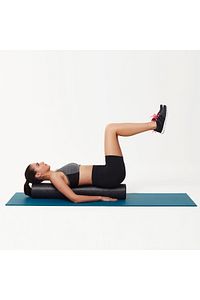 Foam Roller Tırtıksız Masaj Rulosu Pilates Silindiri Yoga Egzersiz Recovery 45 Cm ürün fotoğrafı
