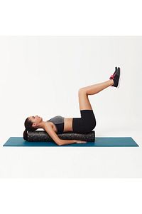 Siyah Tırtıksız  Pilates Silindiri Yoga Egzersiz Masaj Rulosu 90 cm ürün fotoğrafı