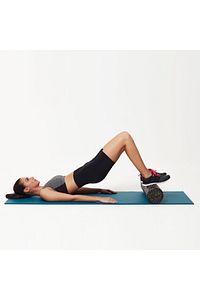Siyah Tırtıksız  Pilates Silindiri Yoga Egzersiz Masaj Rulosu 90 cm ürün fotoğrafı
