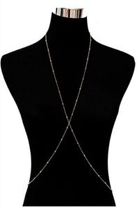 Kadın Mini Top Boncuklu Stylish Vücut Zinciri, Bel Zinciri, Vücut Aksesuarı - Gold ürün fotoğrafı