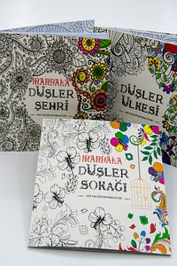 Mandala Düşler Sokağı Boyama Kitabı Yetişkin Boya Defteri, 23x24 cm Büyük Boy, 72 Sayfa ürün fotoğrafı