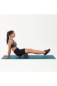 Foam Roller Tırtıksız Masaj Rulosu Pilates Silindiri Yoga Egzersiz Recovery 45 Cm ürün fotoğrafı