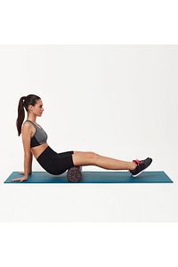 Siyah-pembe Tırtıksız Pilates Silindiri Yoga Egzersiz Masaj Rulosu 90 Cm ürün fotoğrafı