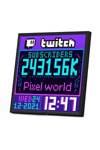 Pixoo-64 App Kontrollü Wifi Animasyonlu 64x64 Piksel LED Ekran Resim Çerçevesi-Abone Sayacı ürün fotoğrafı