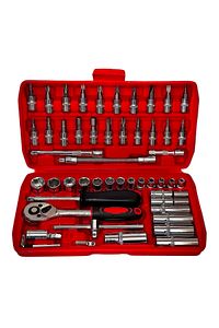 Germany Cr-v Max 1/4 Cırcırlı 53 Parça Lokma Anahtar Takımı  Uç Seti Tam Set ürün fotoğrafı