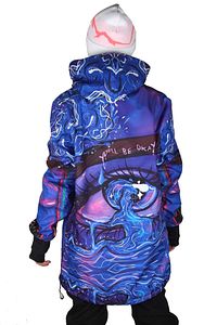 Ss7956 Purple Özel Tasarım Snowboard Ve Kayak Montu ürün fotoğrafı