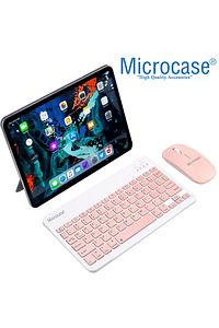 Tablet Ve Telefonlar Için Bluetooth Klavye Ve Mouse Set - Al3476 Pembe ürün fotoğrafı