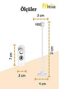 Çelik Halatlı Cam Kilidi Pvc Pimapen Anahtarlı Hırsız Kilidi Bebek Çocuk Emniyet Kilidi ürün fotoğrafı