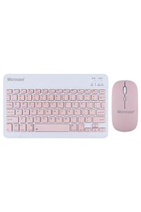 Tablet Ve Telefonlar Için Bluetooth Klavye Ve Mouse Set - Al3476 Pembe ürün fotoğrafı